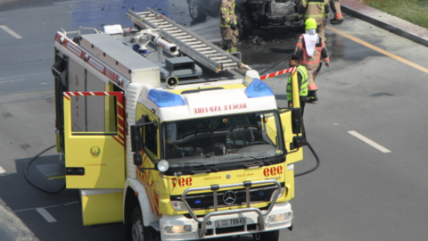 A modo ilustrativo, un vehículo de Defensa Civil de Dubai. (EL CORREO)