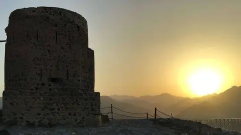 Una imagen de las montañas en Khorfakkan. (EL CORREO)