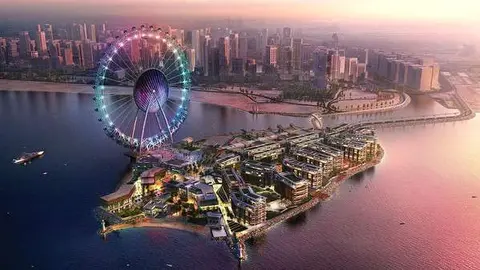 La isla Bluewaters en Dubai Marina.