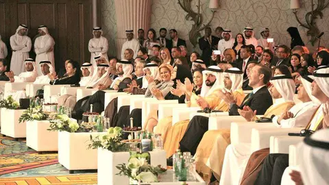 Inauguración del II Foro Global de Negocios América Latina celebrado en Dubai en febrero de 2018 con presencia de altas autoridades de Emiratos Árabes y de países latinoamericanos. / Opening of the II Global Business Forum of Latin America. (EL CORREO)