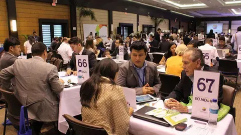 Imagen de la pasada edición de la Macrorrueda de Negocios de Ecuador. (ProEcuador)