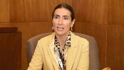 La ministra de Medio Ambiente de Chile, Carolina Schmidt, durante la entrevista. (EL CORREO)