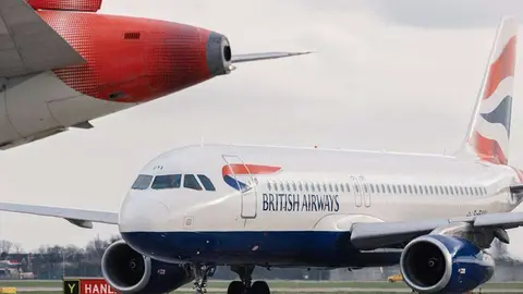 Un avión de British Airways.