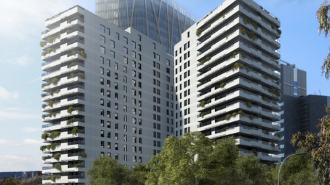 Imagen del complejo residencial Célere Diagonal Port. (Cedida)