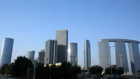 Una imagen de la isla Al Reem en Abu Dhabi.