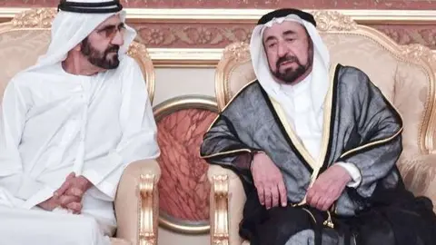 Los gobernantes de Dubai y Sharjah.