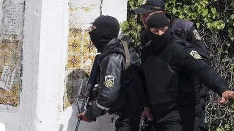 Fuerzas de seguridad en Túnez.