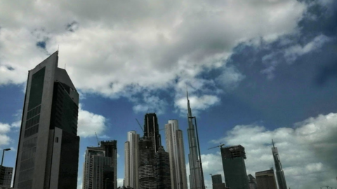 Nubes en el cielo de Dubai. (EL CORREO)