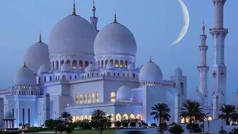 La Gran Mezquita de Abu Dhabi.