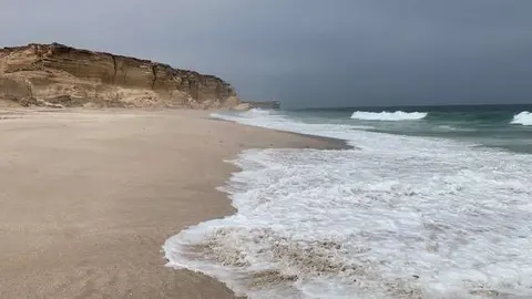 Costa de Ras Al Jinz donde las tortugas llegan a aovar. (ELCORREO)
