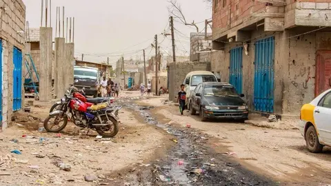 Una calle de la ciudad de Adén en Yemen.