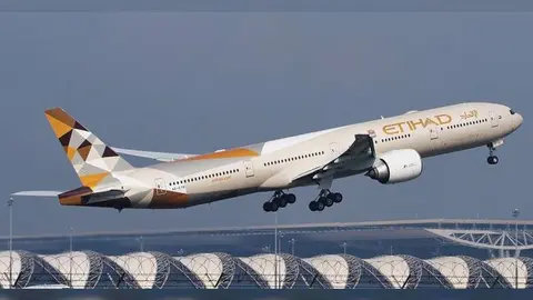 Un avión de Etihad Airways.