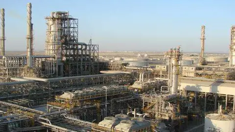 Una refinería en Kuwait.