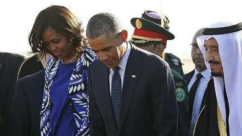 Obama durante una de sus visitas a Arabia Saudita.