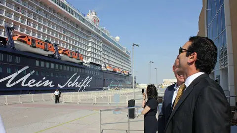 Un espectacular crucero en la terminal de Mina Rashid en Dubai. (EL CORREO)