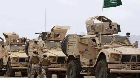 Fuerzas de Arabia Saudita en Adén.