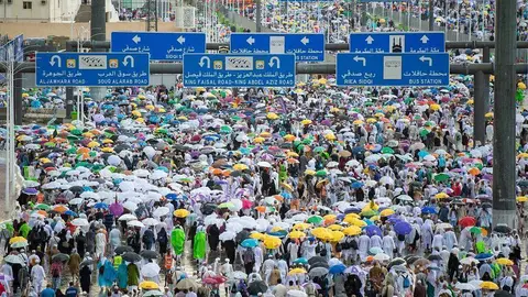 Los peregrinos en La Meca. (WAM)