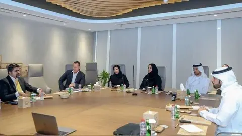 Un momento de la segunda reunión del consejo blockchain de Dubai.