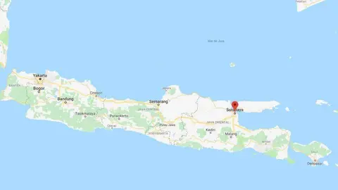 Localización en Google Maps del lugar donde se ha producido el trágico suceso.