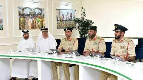 Comparecencia de responsables de la Policía de Dubai para dar a conocer los resultados de la campaña. (WAM)