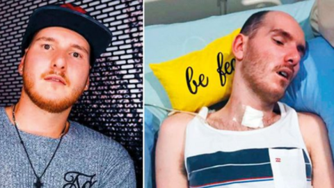 Tristan antes y después de tomar los suplementos no recetados. (Fuente Externa)