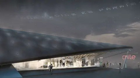 Maqueta del pabellón de Chile en la Expo 2020 de Dubai.