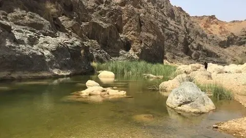 Wadi Arbeieen en pleno menos de julio. (ELCORREO)