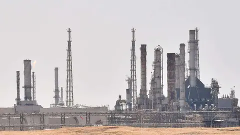 Una refinería de Saudi Aramco.