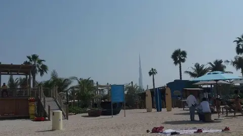 Playa de Dubai en otoño. (EL CORREO)
