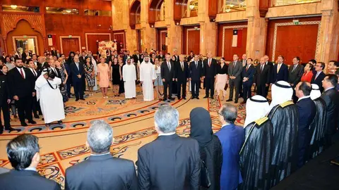 Celebración del Día Nacional de Chile 2019 en Emiratos Árabes. (Manaf K. Abbas / EL CORREO)