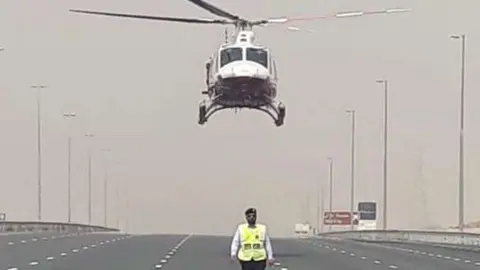 Una imagen difundida por la Policía de Sharjah.