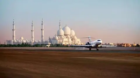 La agencia de noticias WAM publicó esta bonita imagen de Abu Dhabi.