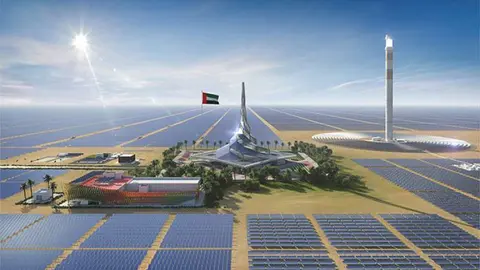 Parque solar de Dubai. (WAM)