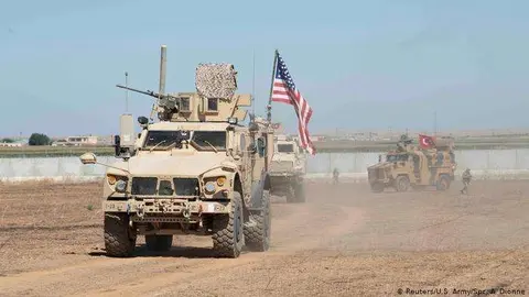 Tropas de EEUU en el norte de Siria.