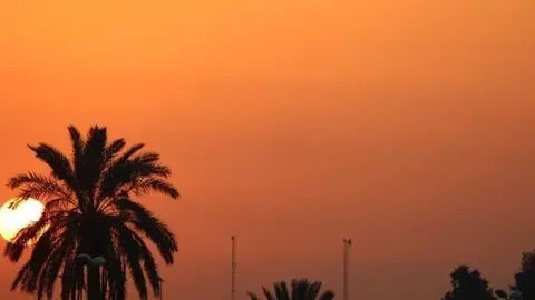 Atardecer en algún lugar de Irak.