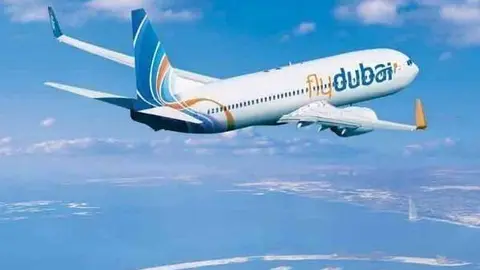 Un avión de FlyDubai. (Fuente externa)