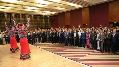 Actuación de artistas de la compañía Flamenco Art and Entertainment. (Manaf K. Abbas / EL CORREO)