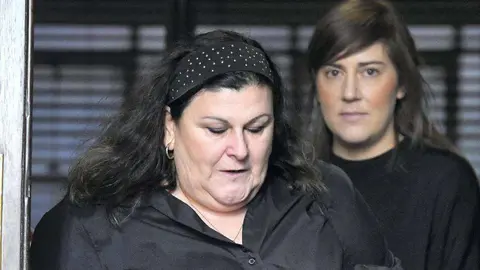 En la imagen de EFE, Lina Di Falco, fotografiada en el antiguo edificio del Tribunal Superior de Melbourne.