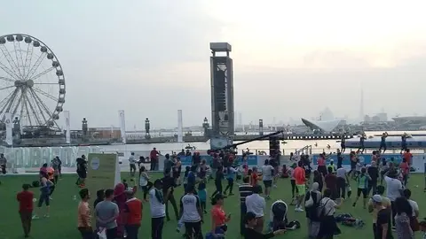 Una imagen de Dubai Fitness Challenge en Festival City en 2018. (EL CORREO)