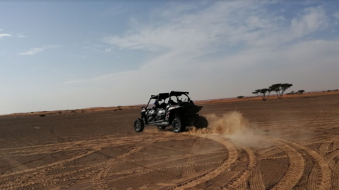 Un quad en el desierto de EAU. (EL CORREO)