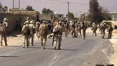 Soldados en la capital de Libia.