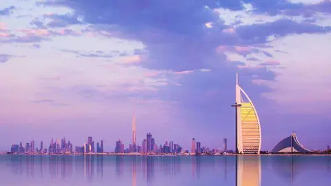 Una vista de Dubai desde La Palmera.