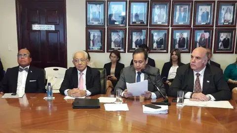 Comparecencia de los nuevos embajadores designados por Panamá ante la Comisión de Relaciones Exteriores de la Asamblea Nacional, entre ellos, Ricardo Laviery Chávez.  (Twitter de la Asamblea Nacional de Panamá)