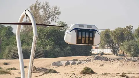 La agencia de noticias WAM publicó la imagen del nuevo método de transporte en Sharjah.