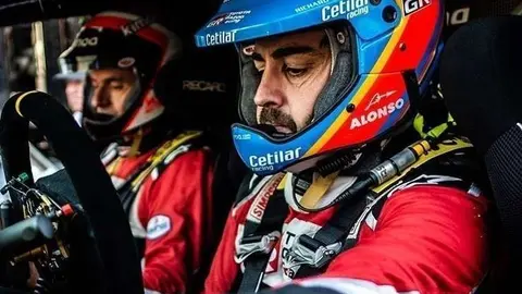 Alonso durante la prueba en Arabia Saudita. (Instagram)