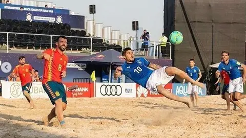 Jugada del partido España-Italia. (Instagram)