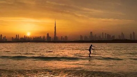 Una imagen de una playa de Dubai. 