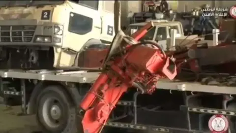 Captura de pantalla del vídeo de la operación antidrogas difundido por la Policía de Abu Dhabi.