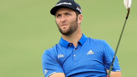 El golfista español Jon Rahm en Dubai.