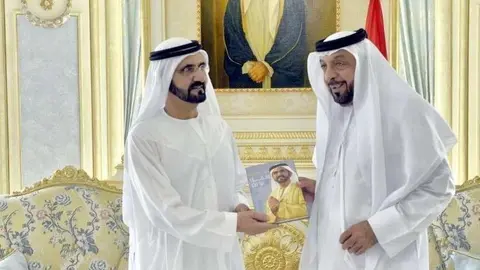 El presidente y el vicepresidente de Emiratos Árabes Unidos. (WAM)
